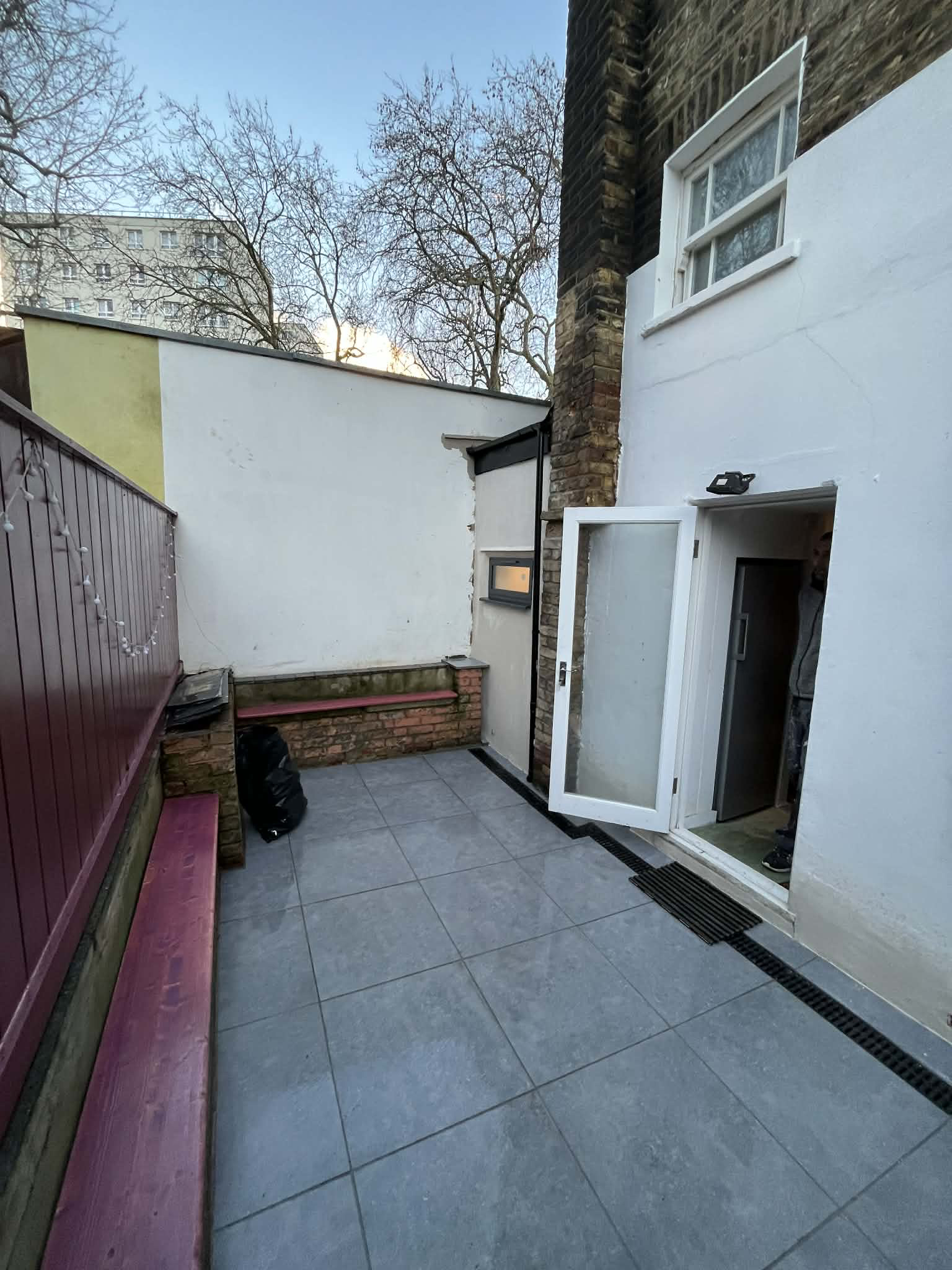 External Yard Tiling & Rainwater Drainage System — After