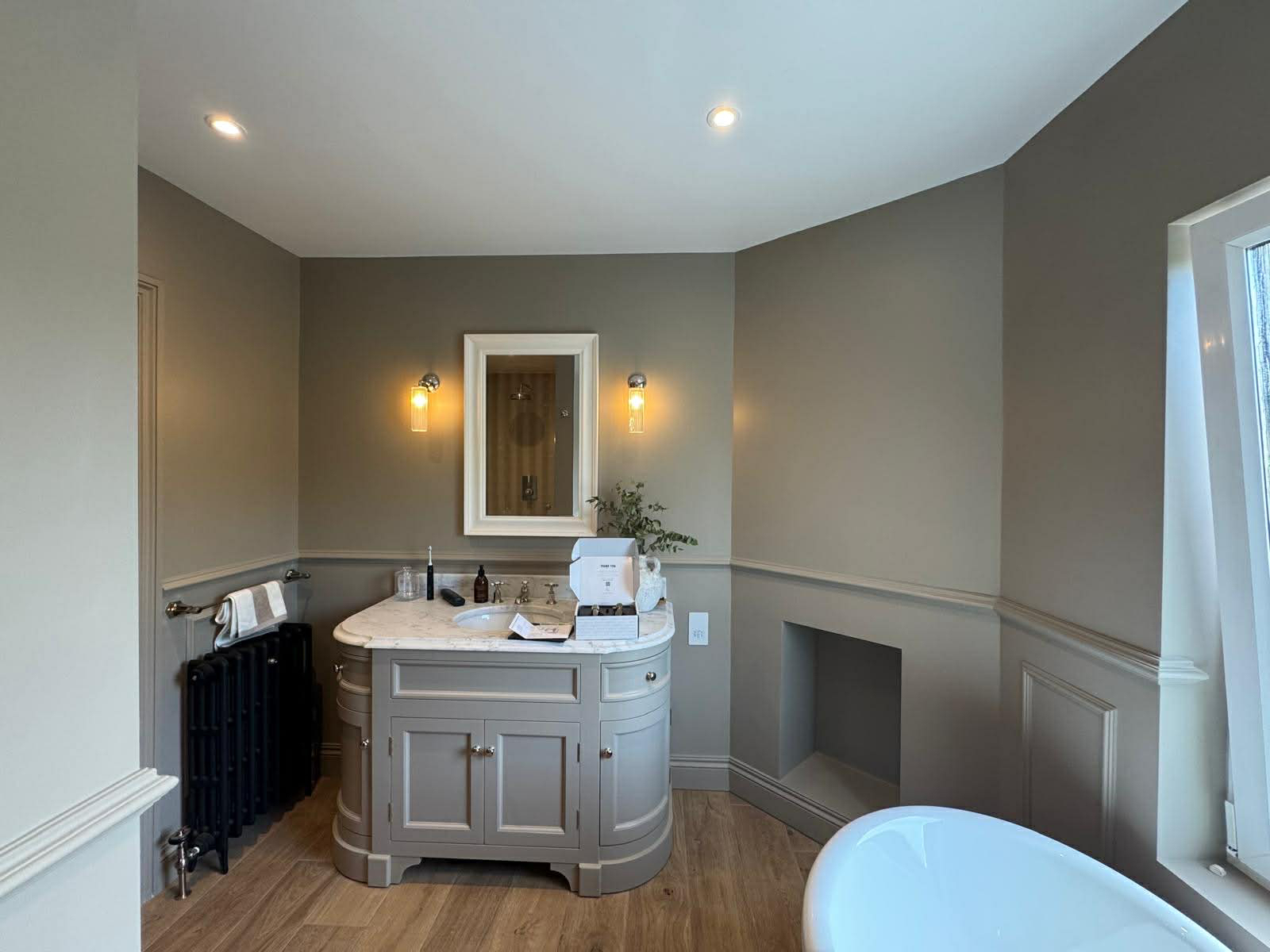 Victorian Bathroom Renovation with Original Fireplace Feature — After